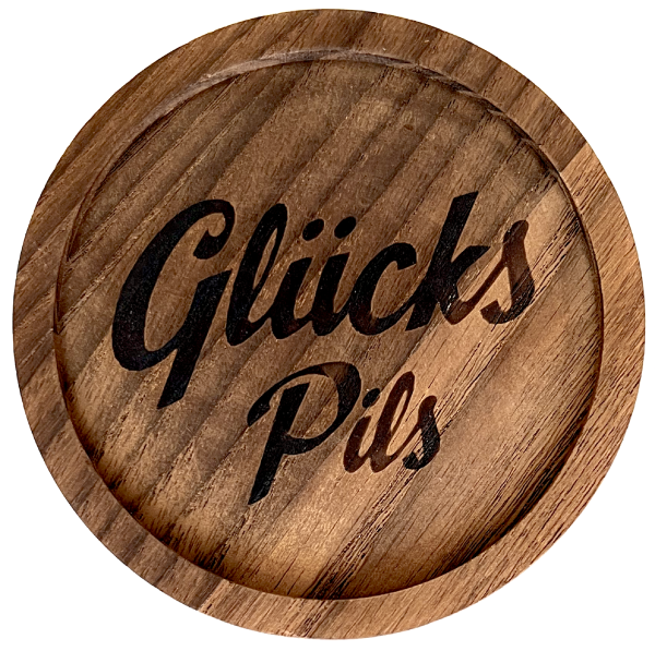 kleinerer Untersetzer "Glücks Pils"